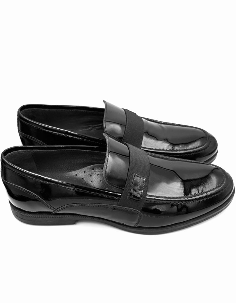 Boys Leather Black Shoes