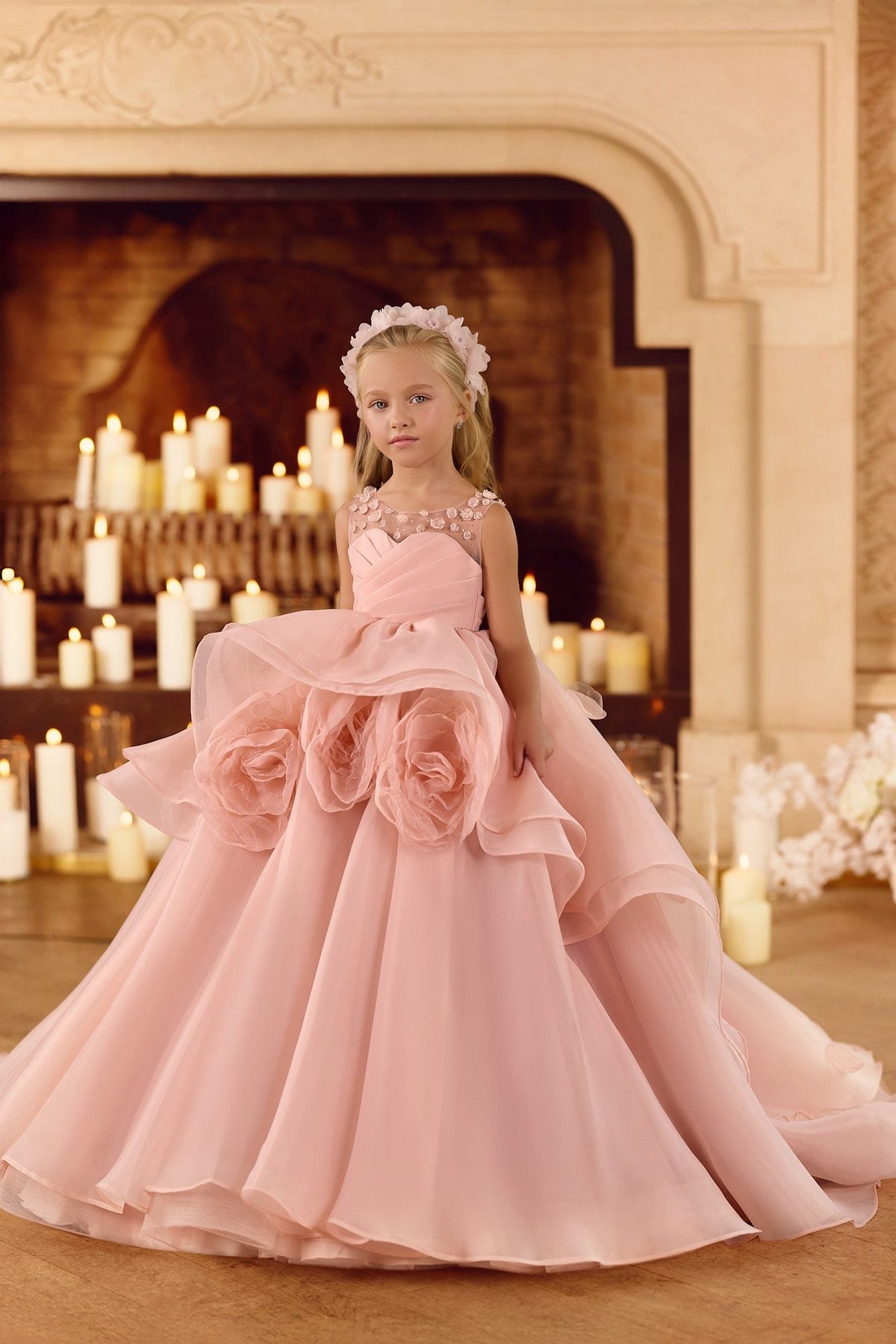 Rose Girl, Flower Girl, Girls Party and Girls Occasion Dresses Desert Rose Royal