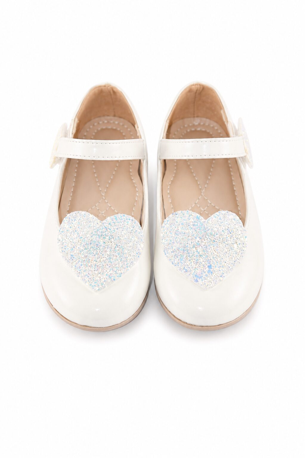 White Occasion Shoes For Little Girls image 0