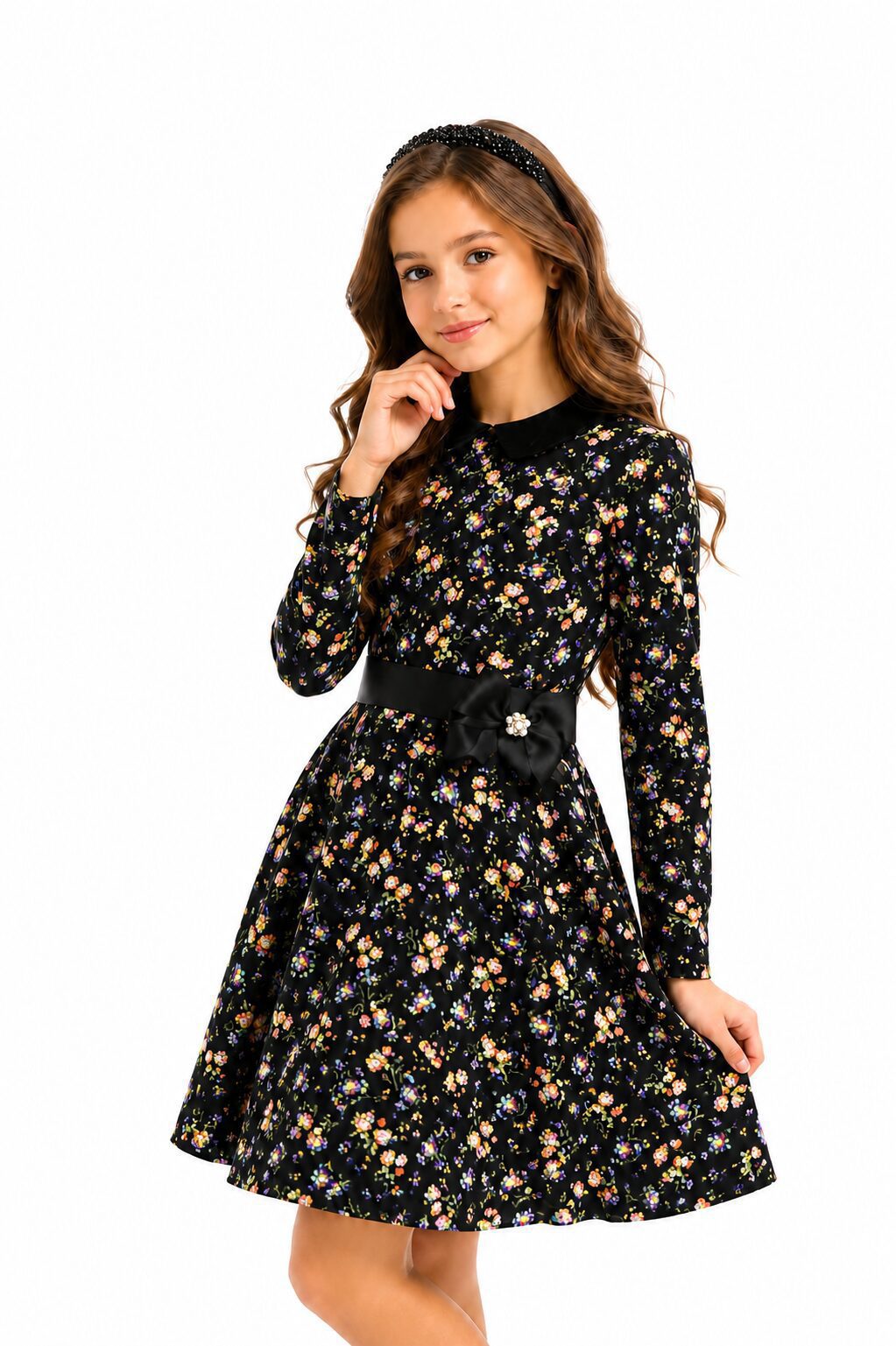 DAISY FLORAL SILK DRESS image 0