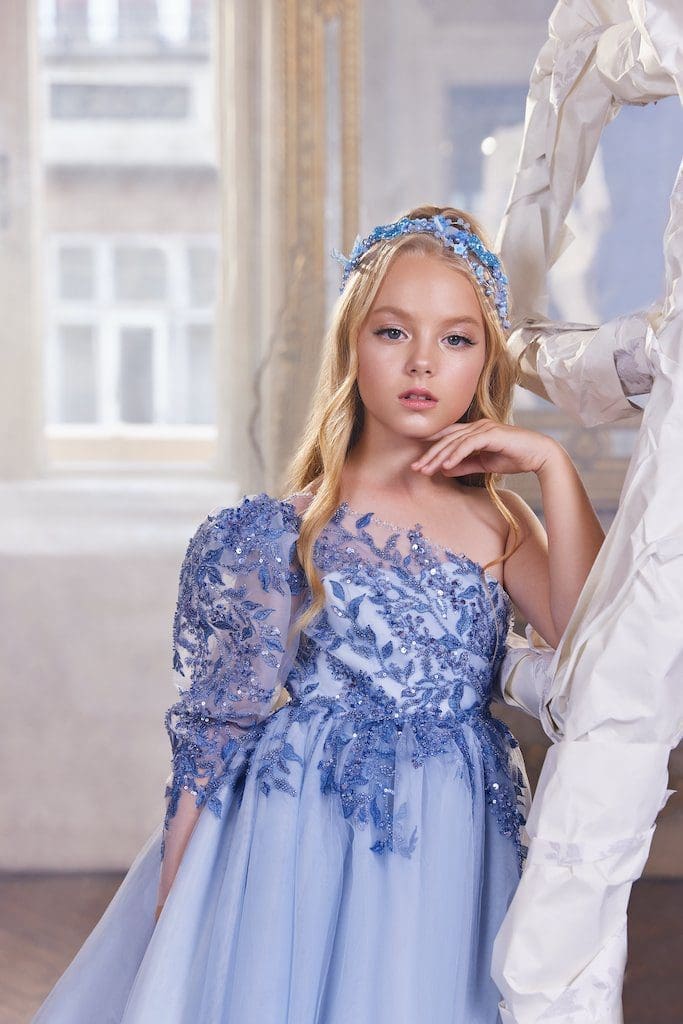 Luxury Blue Girls Hair Accessories - Celeste image 3