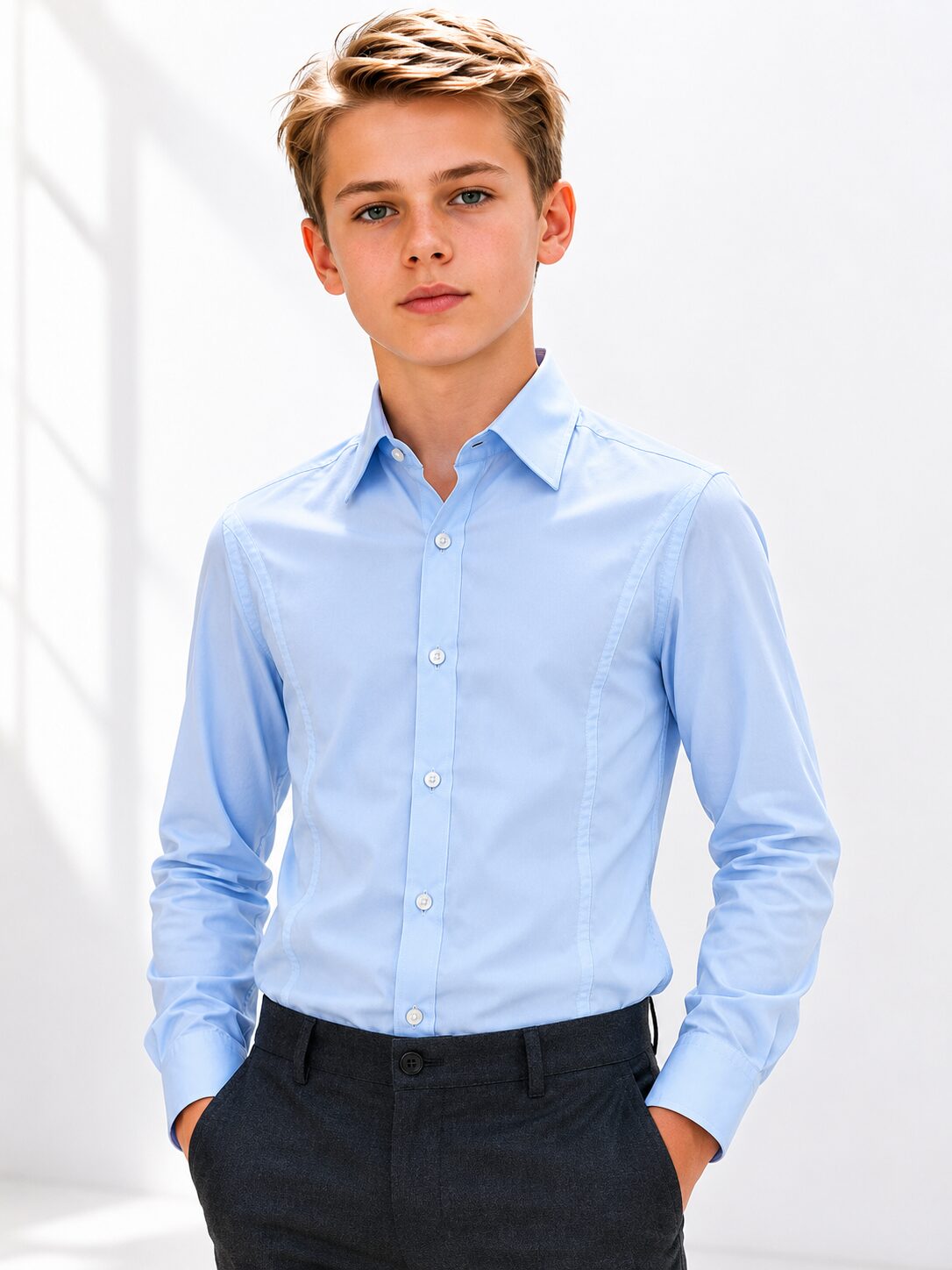 Boys Blue Smart Shirt