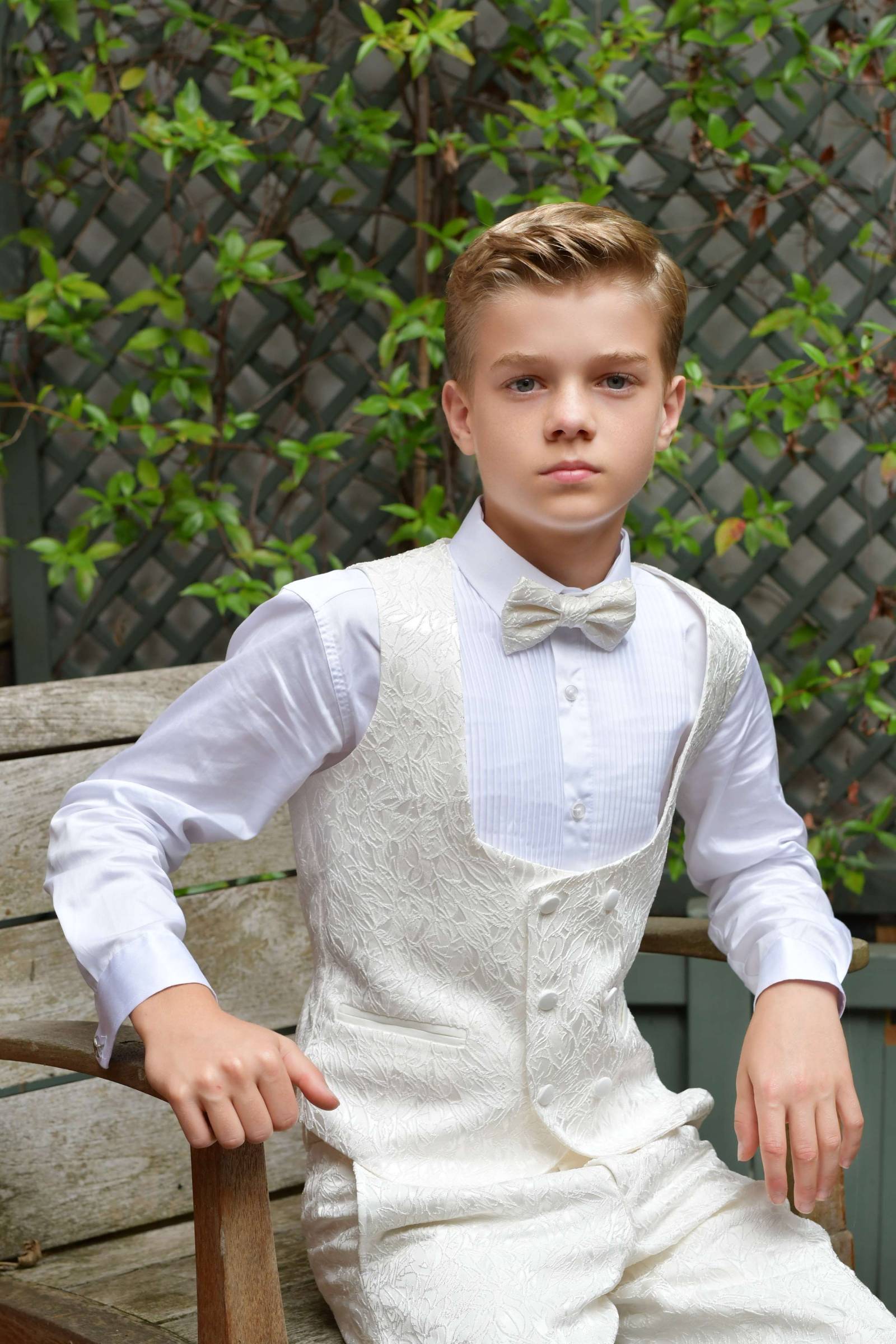 Ivory Bow Tie