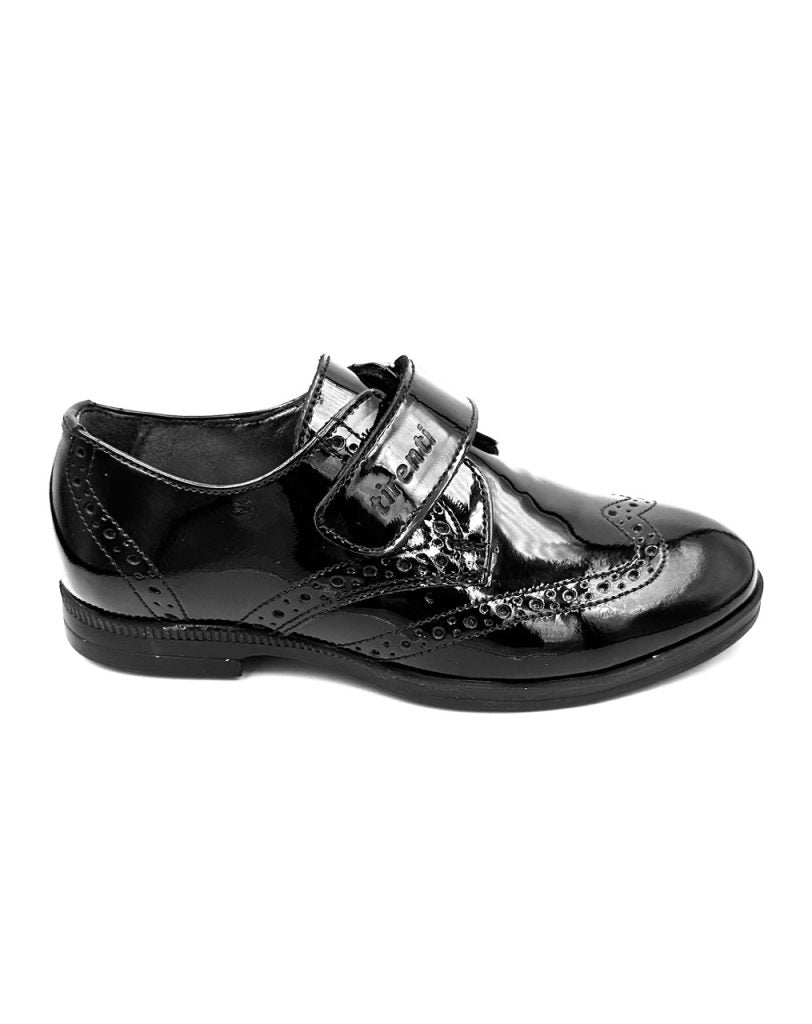 Kids Leather Black Shoes