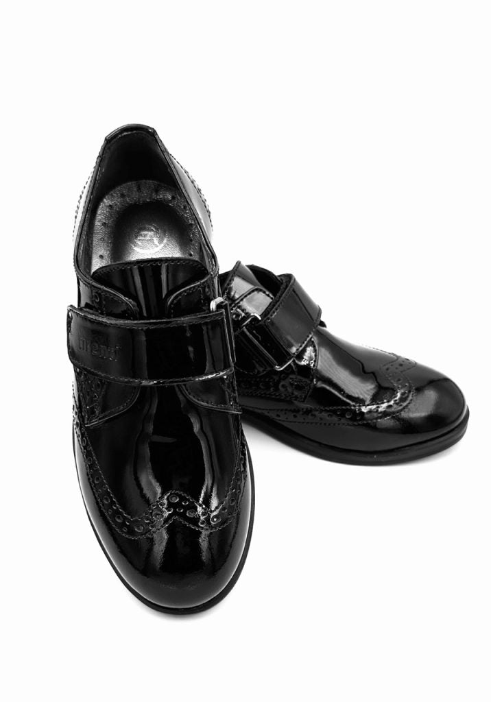 Kids Leather Black Shoes