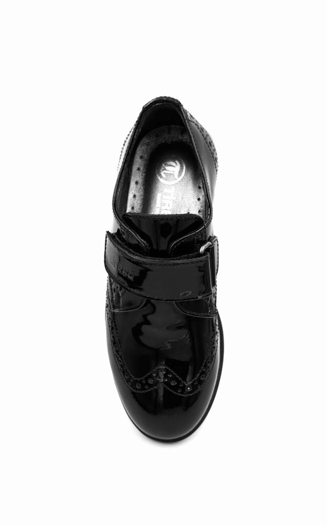 Kids Leather Black Shoes