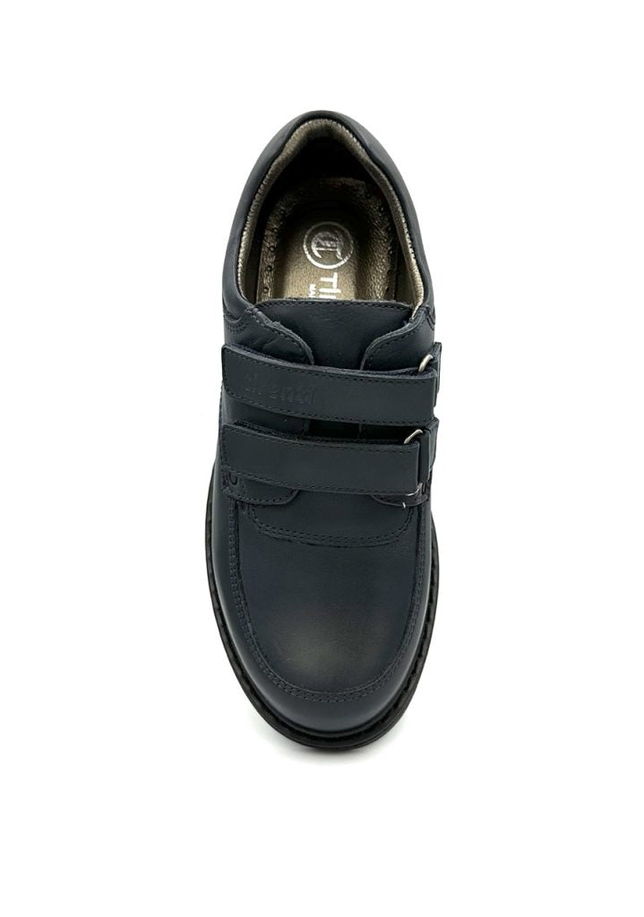 Children's Leather Navy Shoes