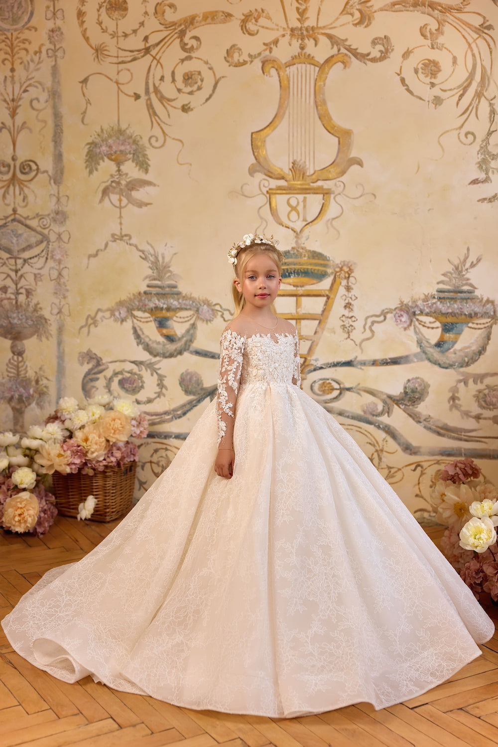 Apple Blossom - Luxury Girls Occasion Dress by Quinn Harper