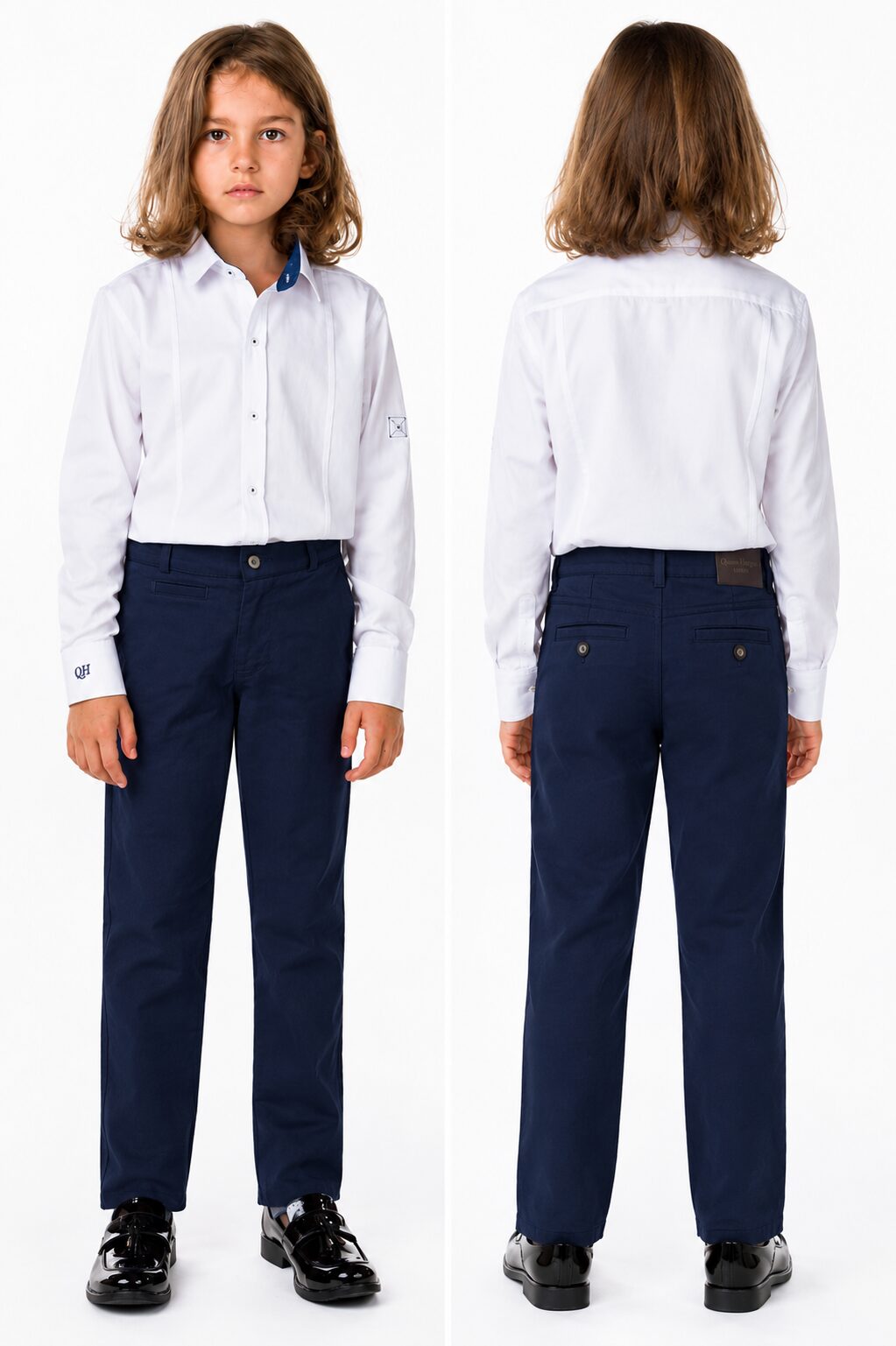 Boys Navy Chinos