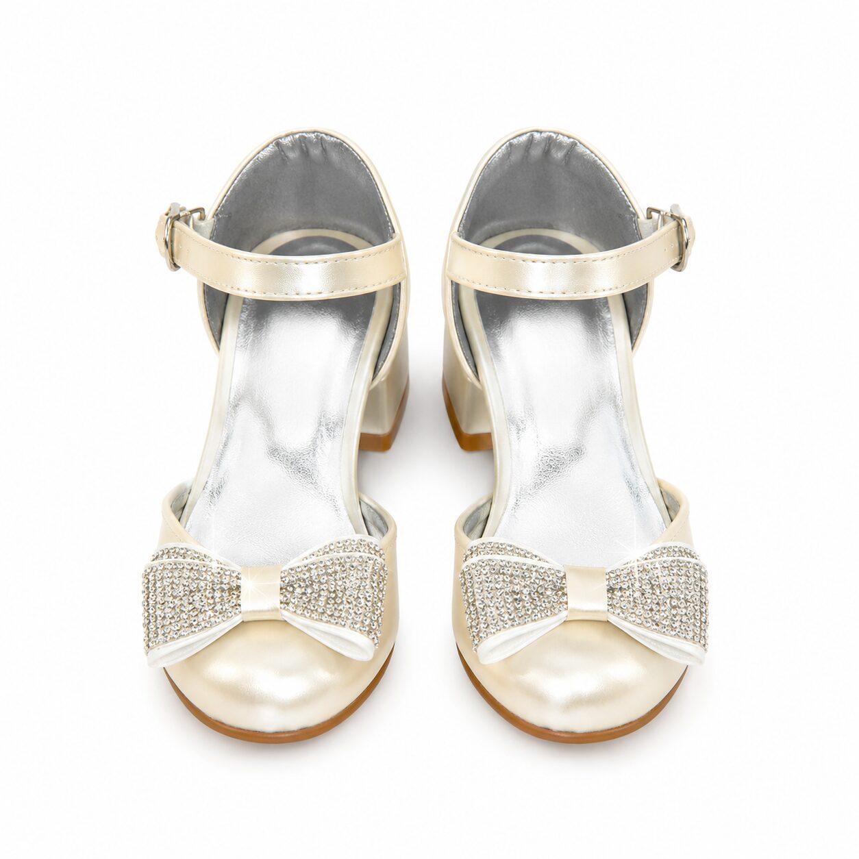 Girls Pearl Occasion Shoes With Heels image 0
