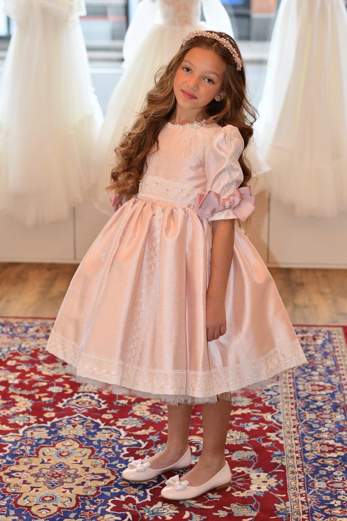 Tulle-skirt Dress with Puff Sleeves - Pink - Kids | H&M US