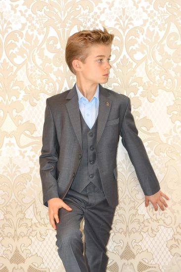 Boys Grey Suit Page Boy Suits Boys Communion Suits and Kids Suits by Quinn Harper Childrens Occasion Wear in the UK
