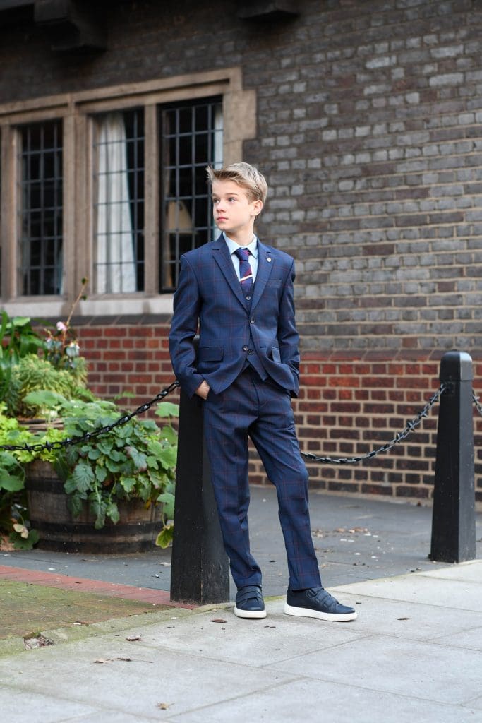 Kids Navy Wool Suit Boys Suits Page Boy Suits Boys Communion Suits and Kids Suits by Quinn Harper Childrens Occasion Wear in the UK scaled