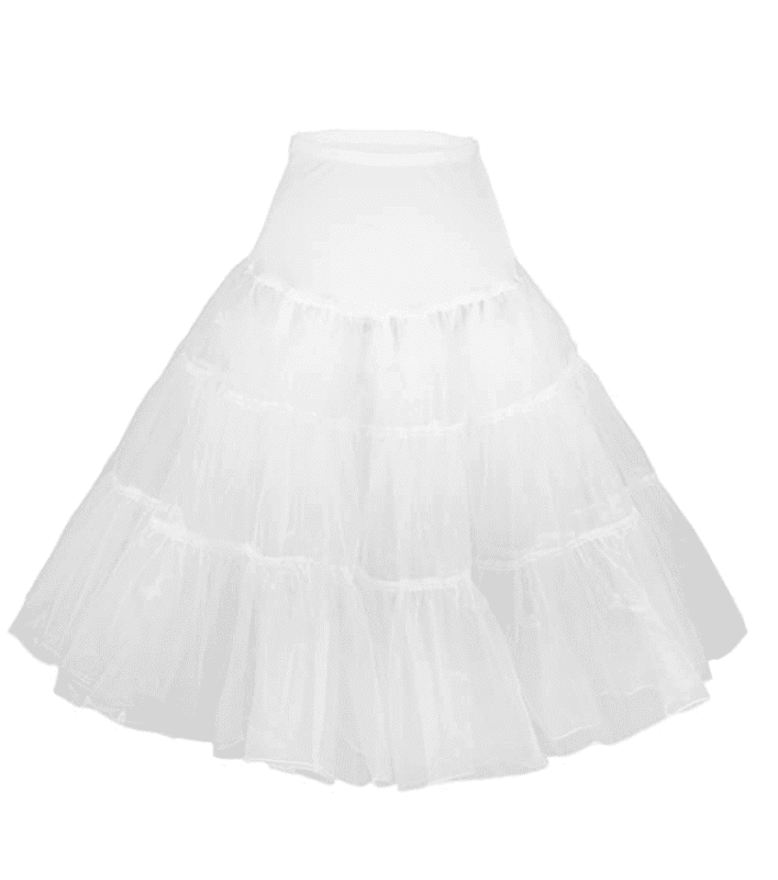 Petticoat Skirt White