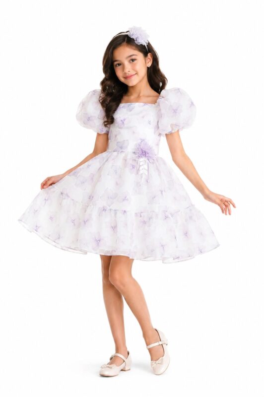 Girls organza party dresses - Violet