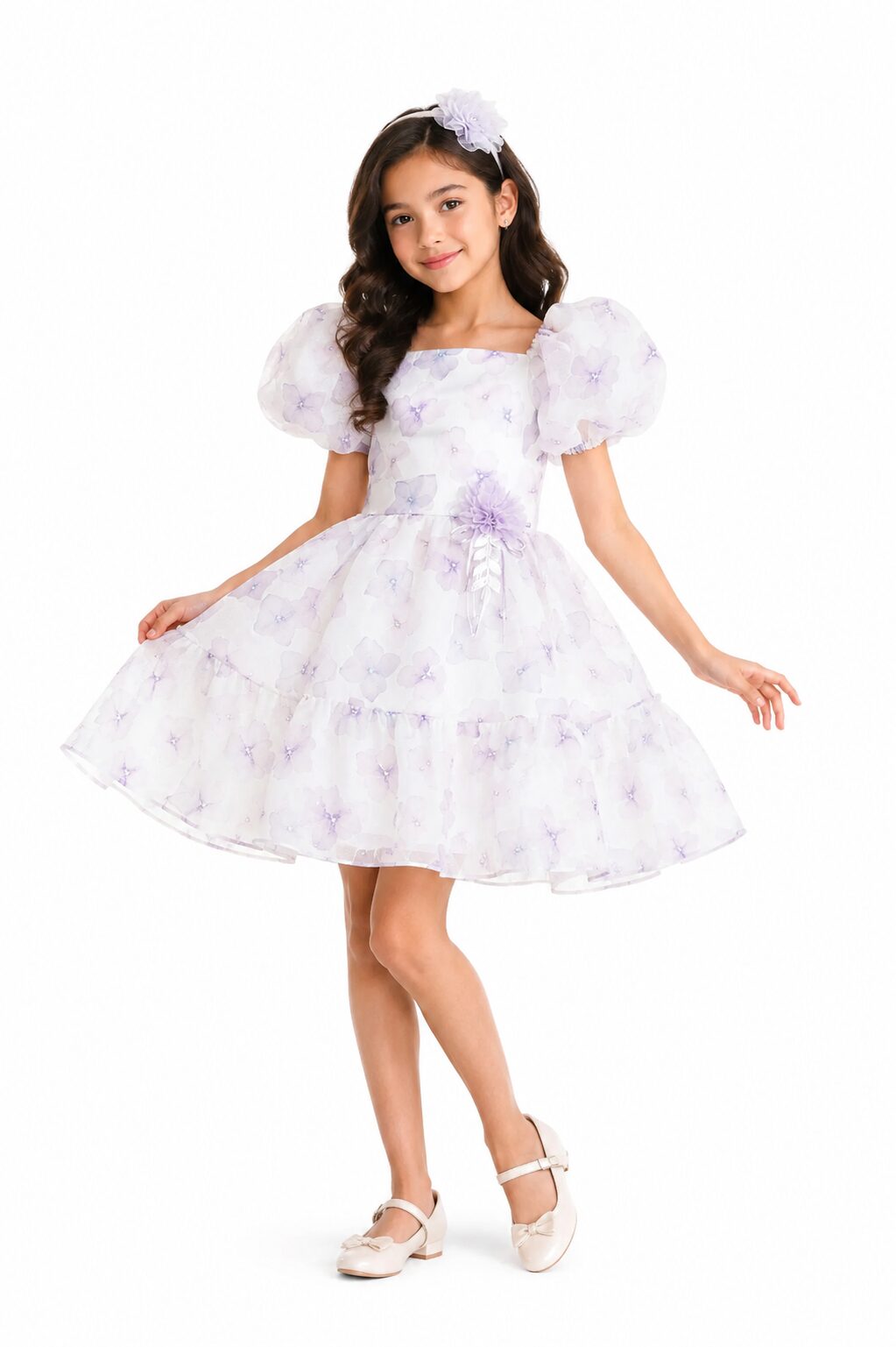 Girls organza party dresses - Violet