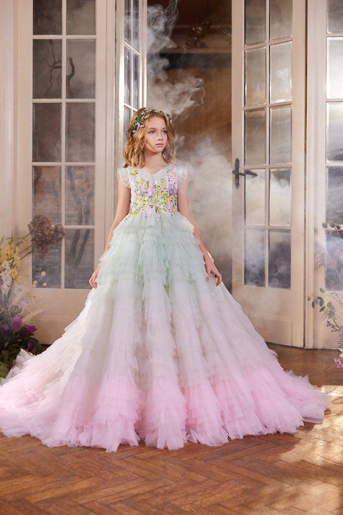 Girls 3D Butterfly Cape Ball Gown by Petite Adele PK1001 – ABC Fashion-mncb.edu.vn