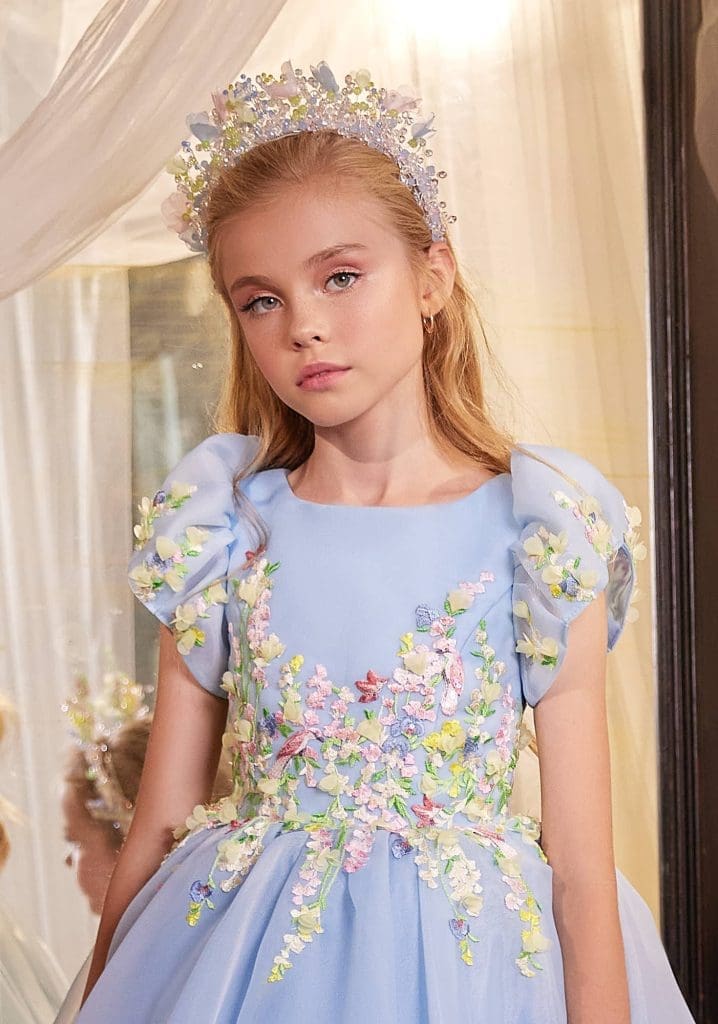 Ethereal Garden Glamour Blue Hair Accessory