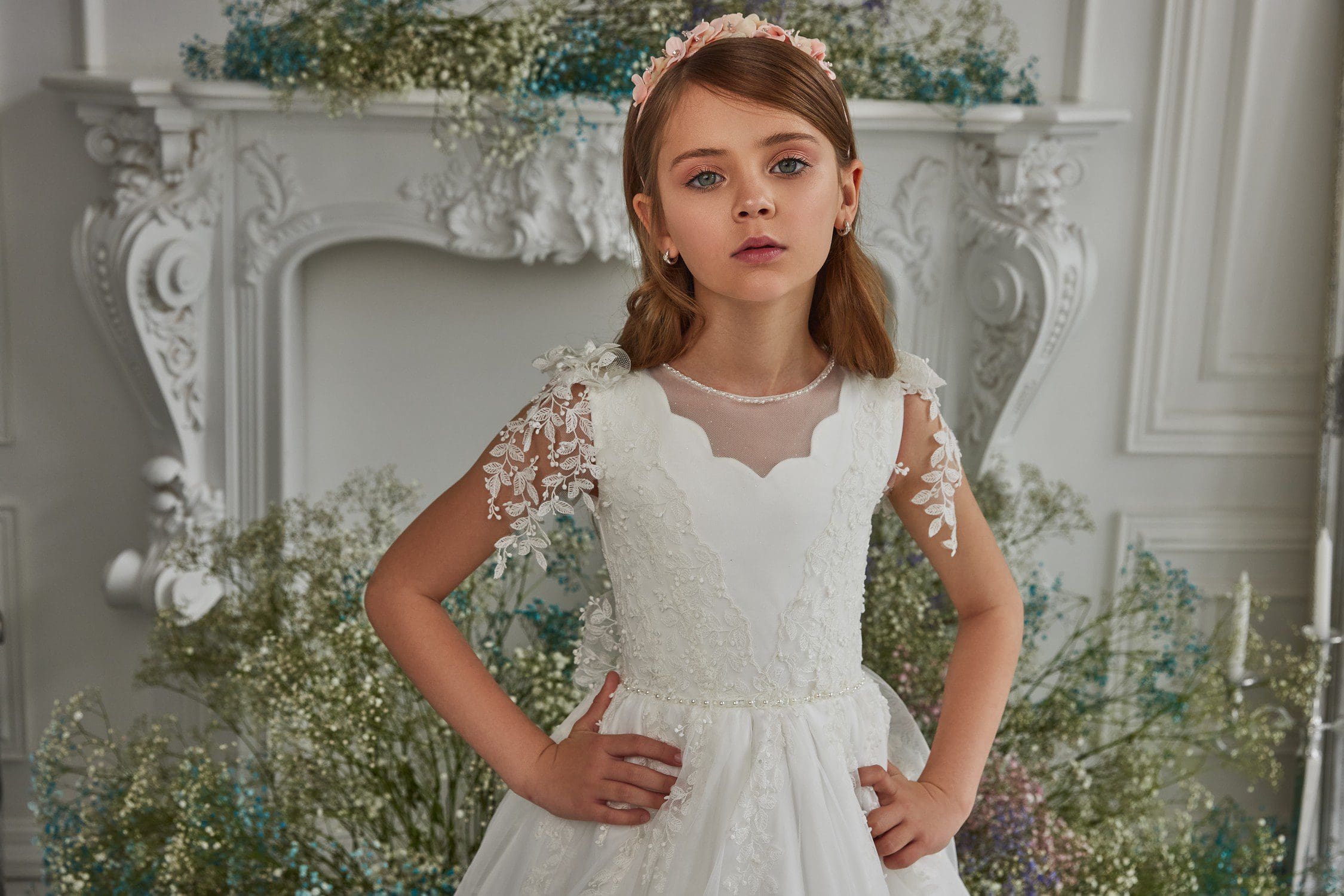 Girls Exclusive Dress For Communion at Quinn Harper Children's Occasion Wear in London